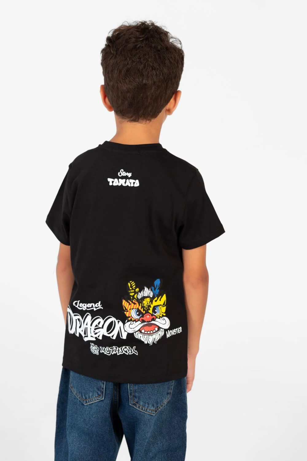 Boy's Tomato Graphic Print Crew Neck T-Shirt - Image 2