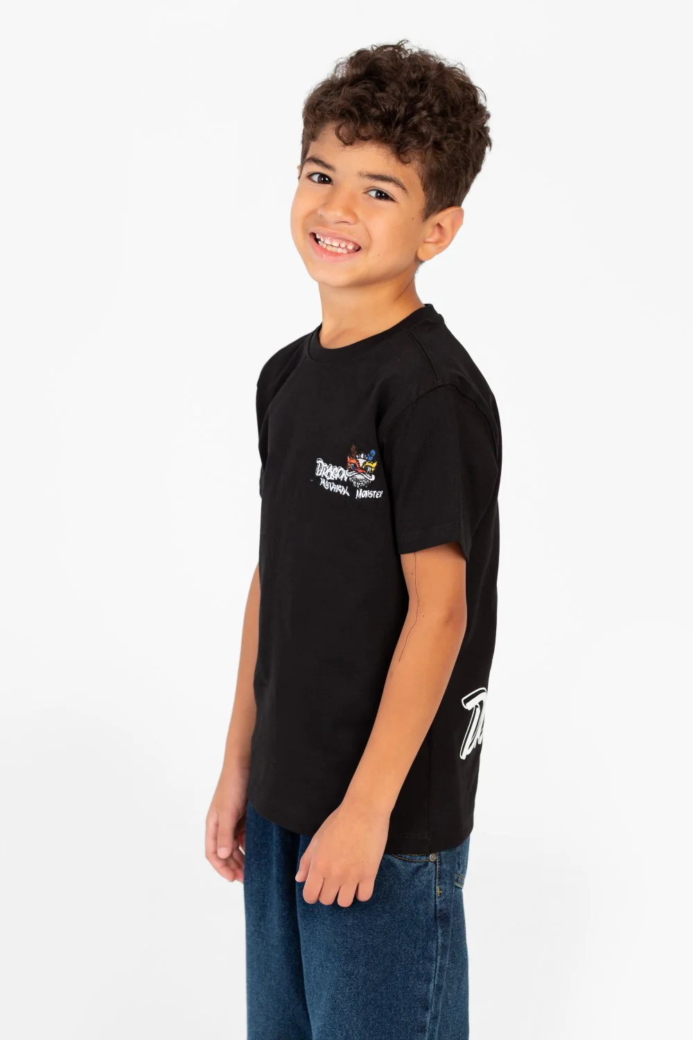 Boy's Tomato Graphic Print Crew Neck T-Shirt - Image 3