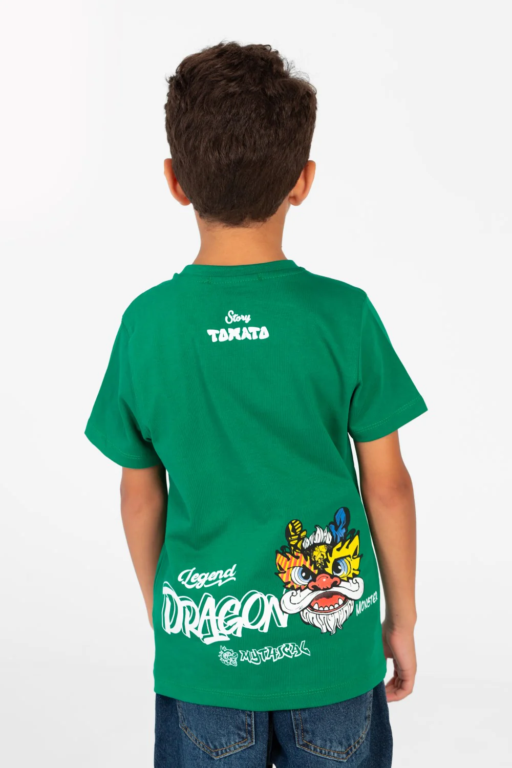 Boy's Tomato Graphic Print Crew Neck T-Shirt - Image 6