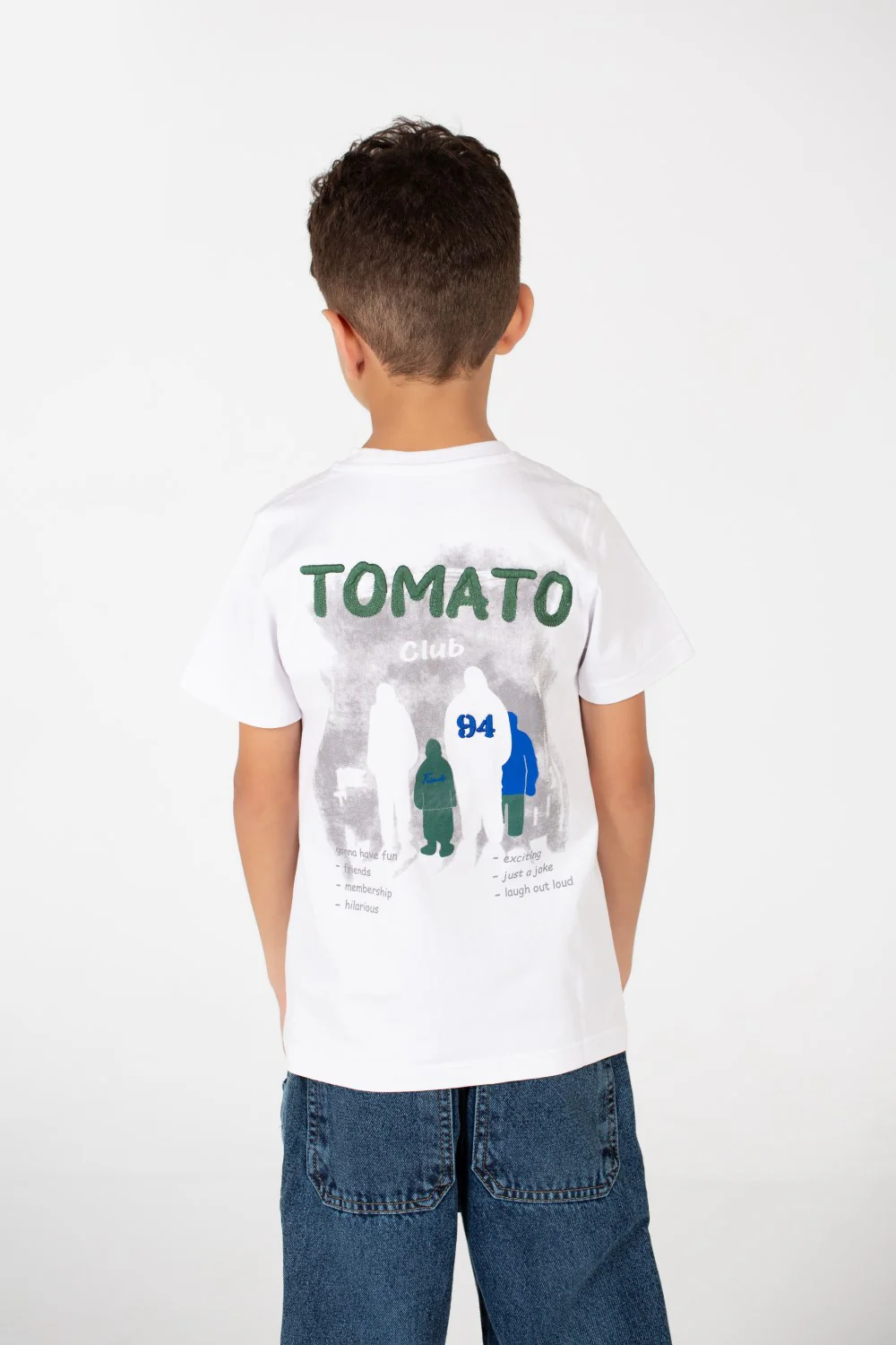 Boy's Tomato Half Sleeve Round Neck T-Shirt - Image 10
