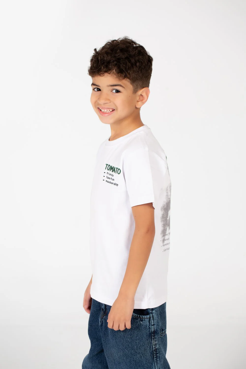 Boy's Tomato Half Sleeve Round Neck T-Shirt - Image 11