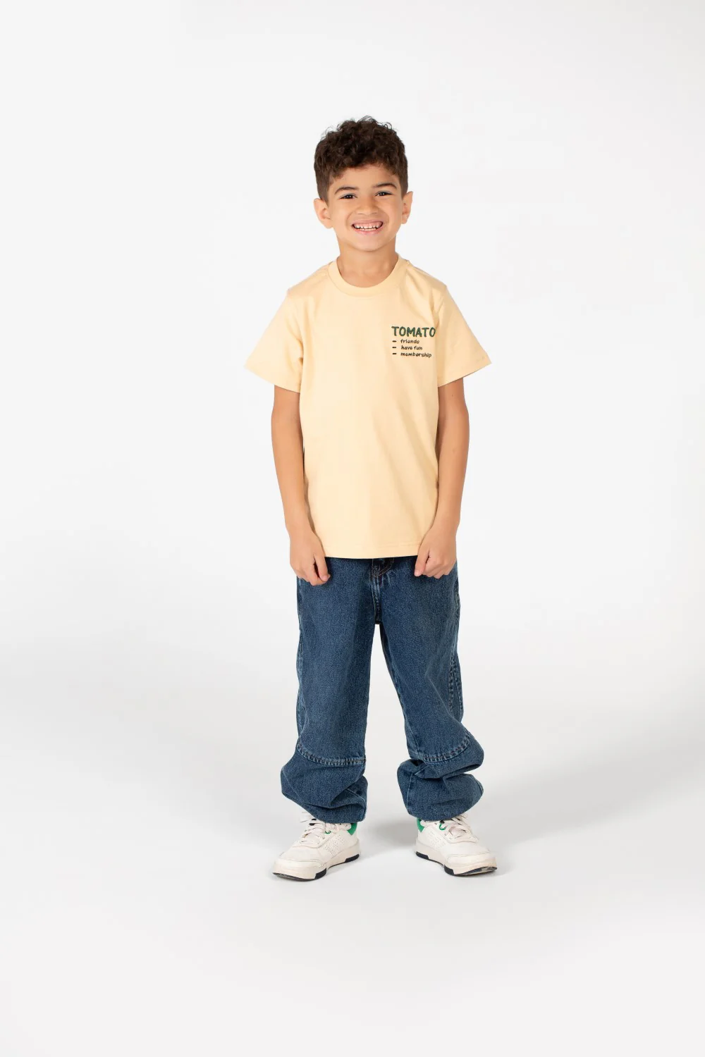 Boy's Tomato Half Sleeve Round Neck T-Shirt - Image 4