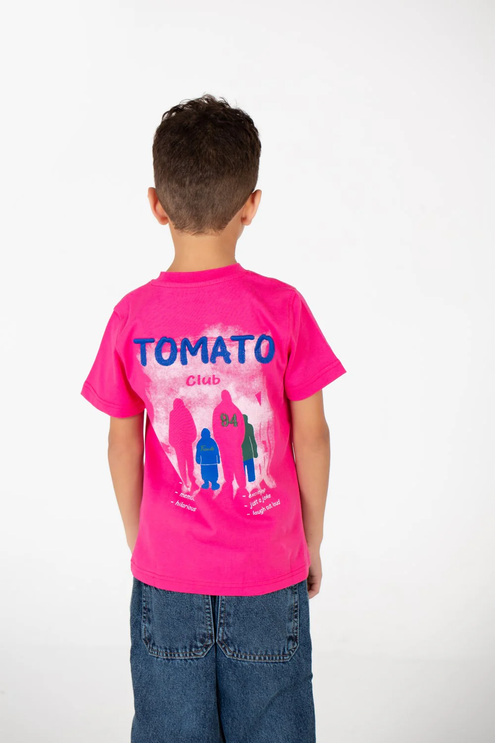 Boy's Tomato Half Sleeve Round Neck T-Shirt - Image 6