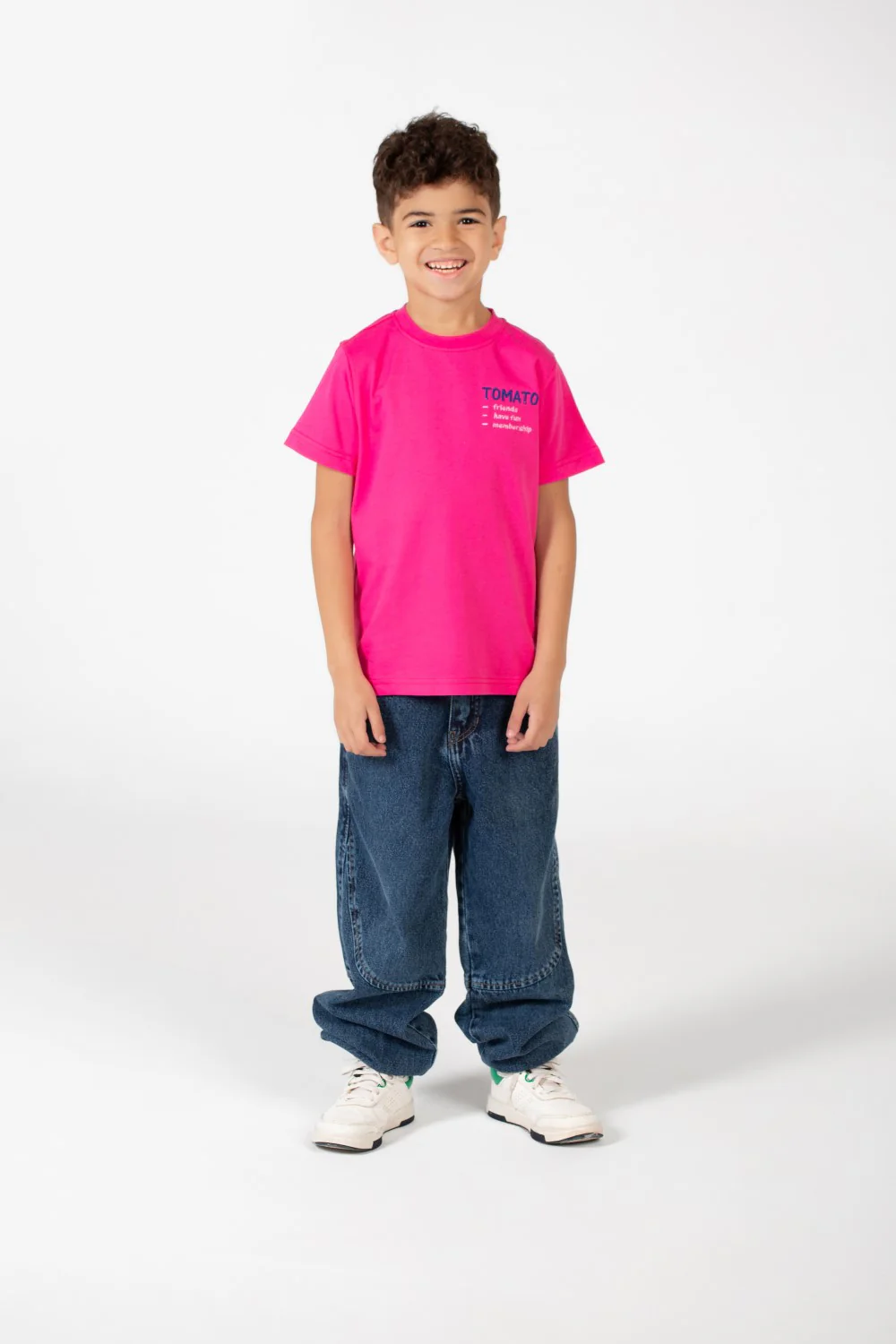 Boy's Tomato Half Sleeve Round Neck T-Shirt - Image 8