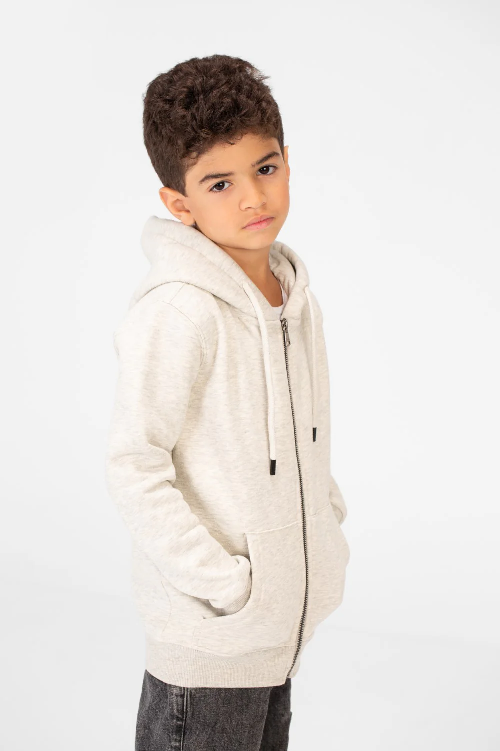 Boy's Tomato Hooded Sweatshirt With Full Zipper - Image 11