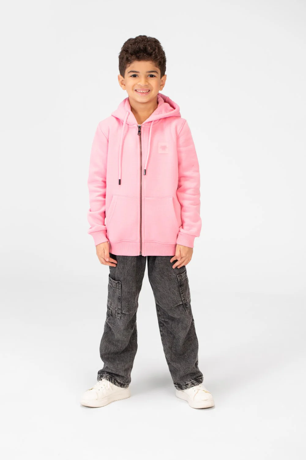 Boy's Tomato Hooded Sweatshirt With Full Zipper - Image 8