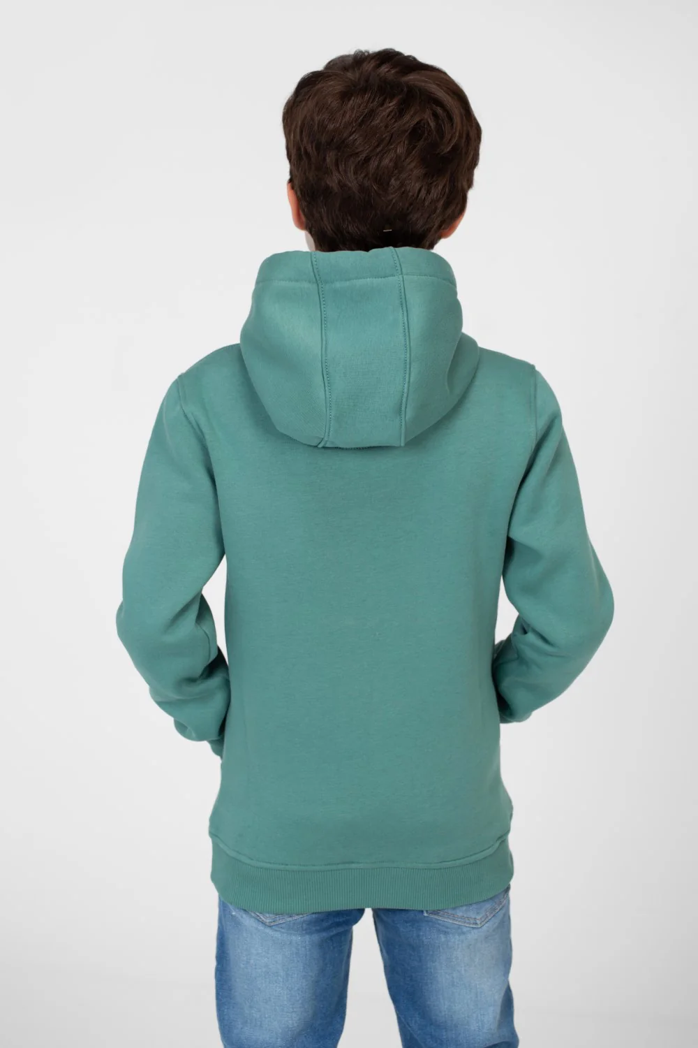 Boy's Tomato Melton Hooded Sweatshirt - Image 2
