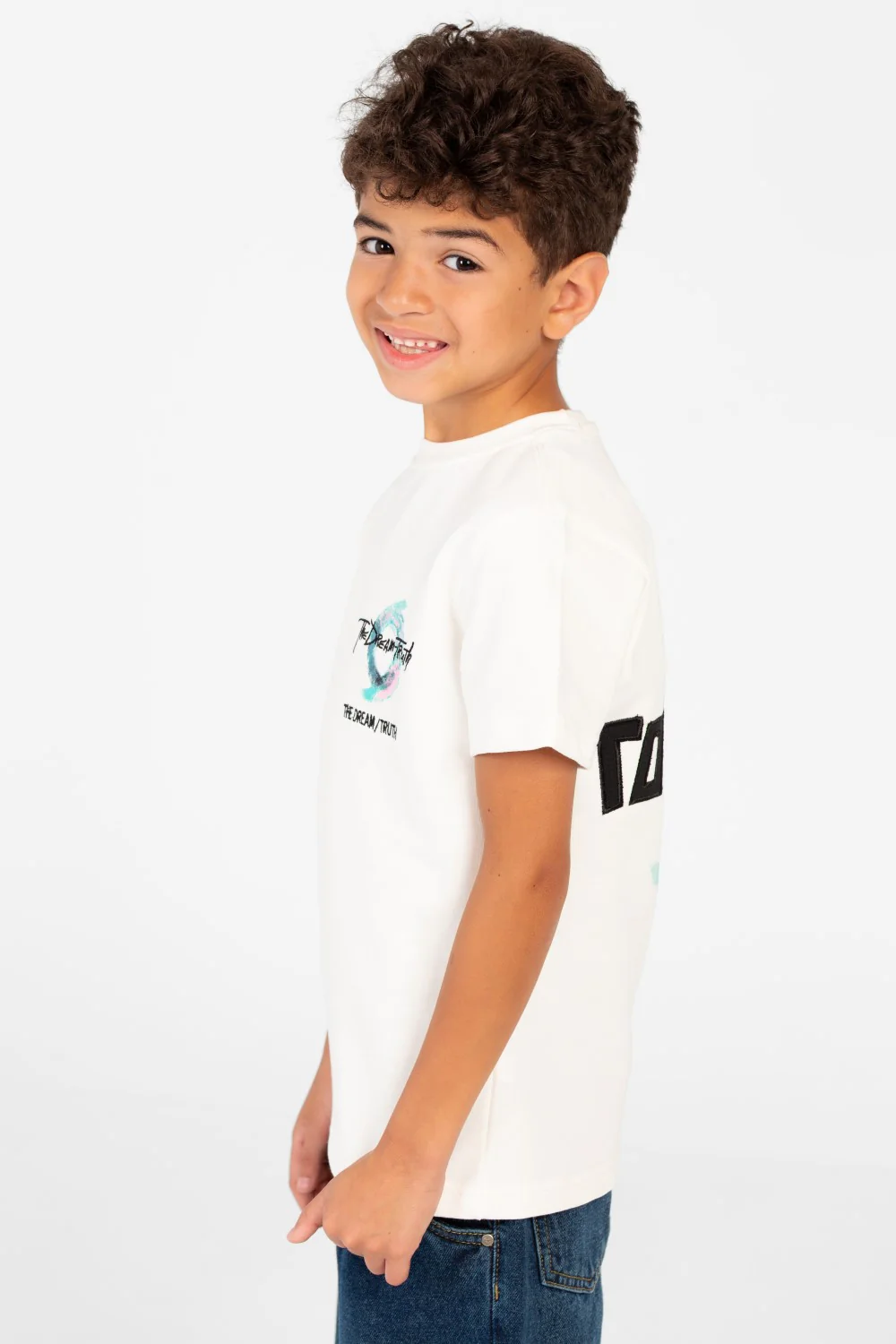 Boy's Tomato Short Sleeve Crew Neck T-Shirt - Image 3