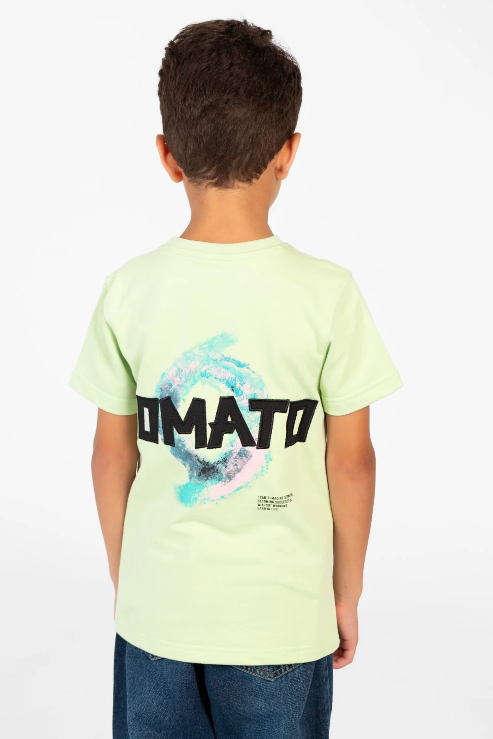 Boy's Tomato Short Sleeve Crew Neck T-Shirt - Image 6
