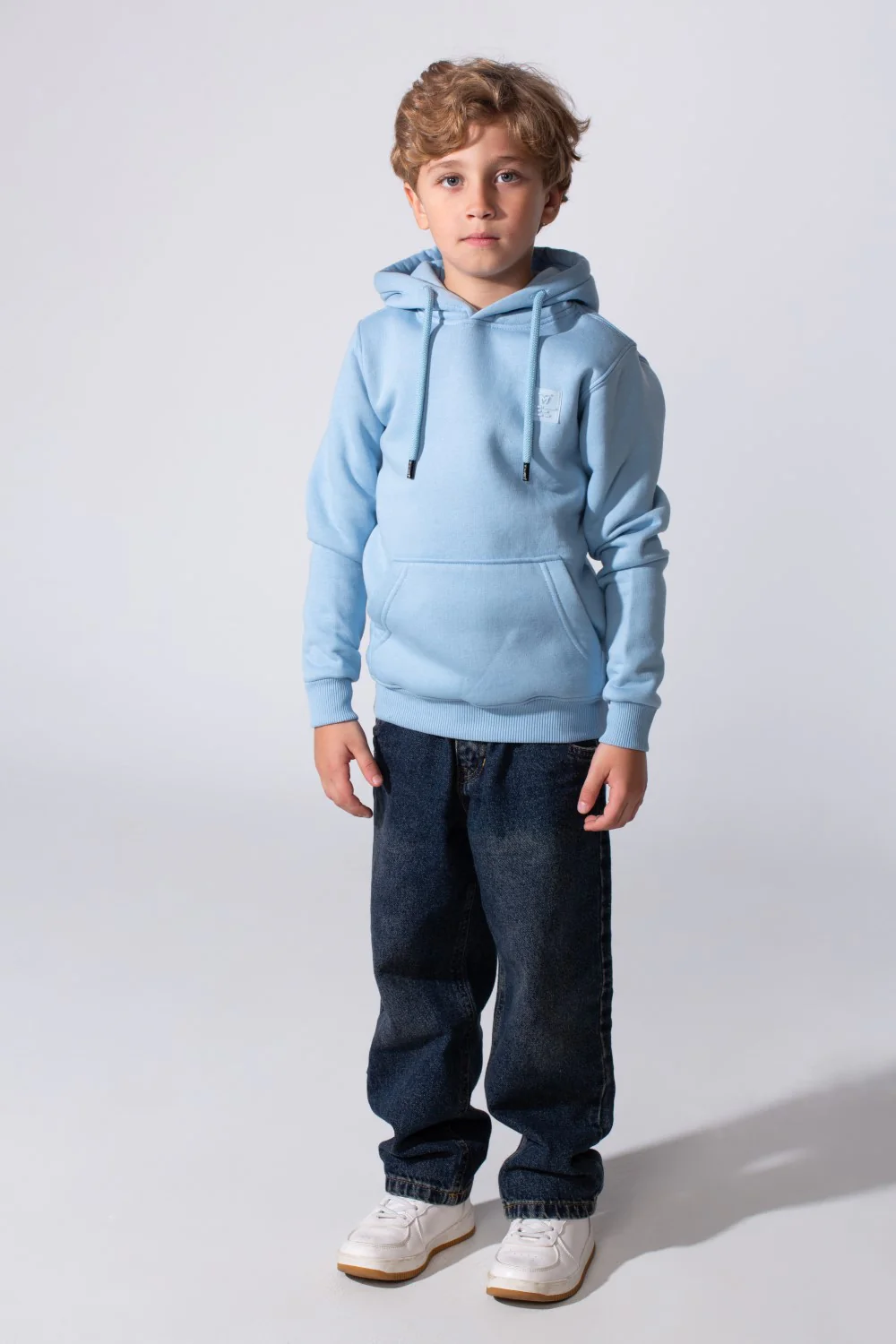 Boy's Tomato Slim Fit Hoodie Sweatshirt With Kangaroo Pocket And Long Sleeves - Image 4