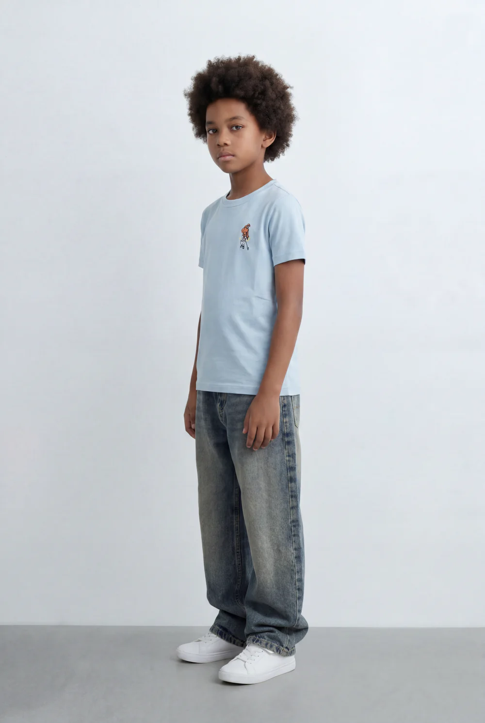 Boy's Tomato Store Back Graphic T-Shirt Skate Inspired Artwork Character Illustration Detail - Image 4