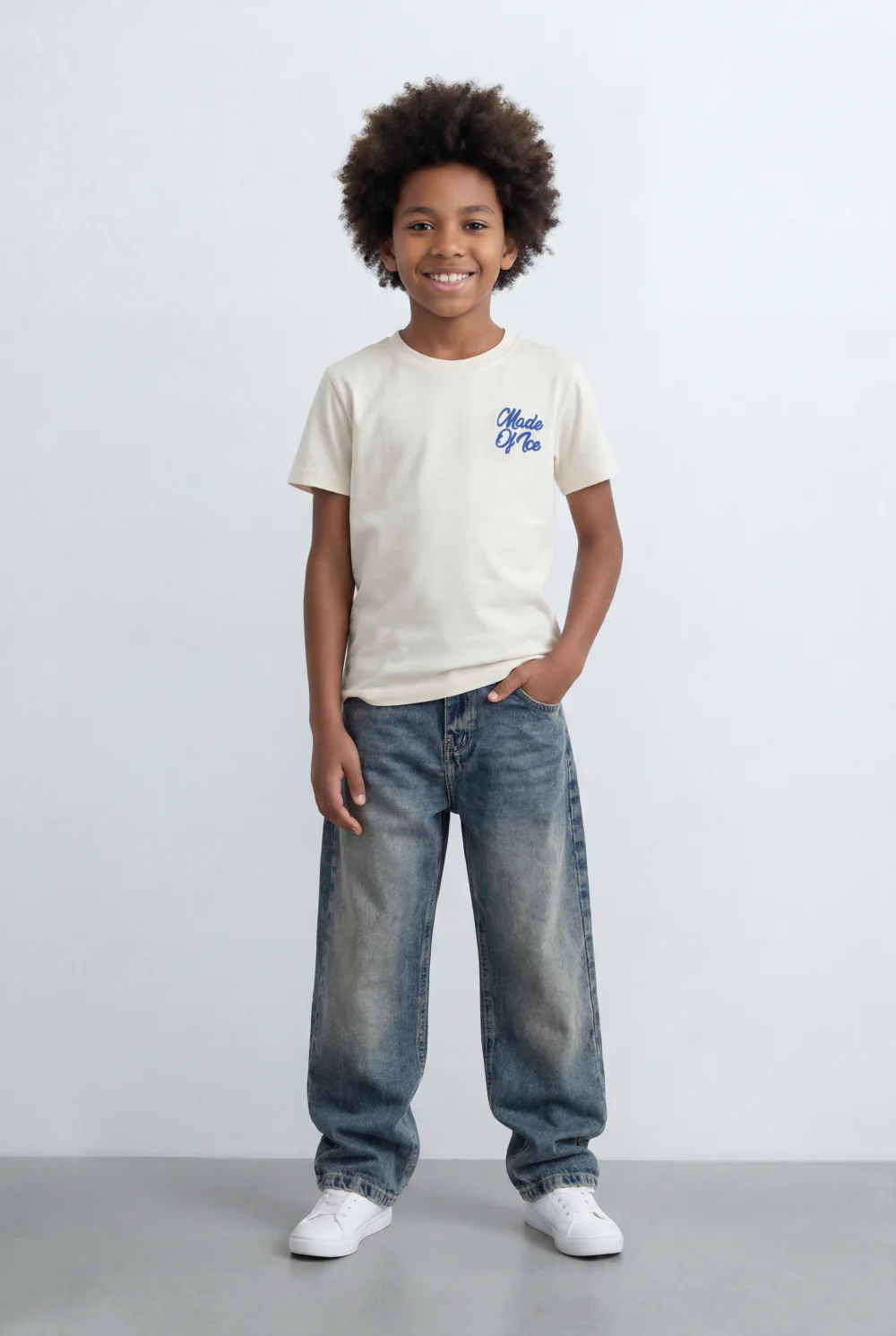 Boy's Tomato Store  T-Shirt Raised Text Graphic Detail Bold Typography - Image 3