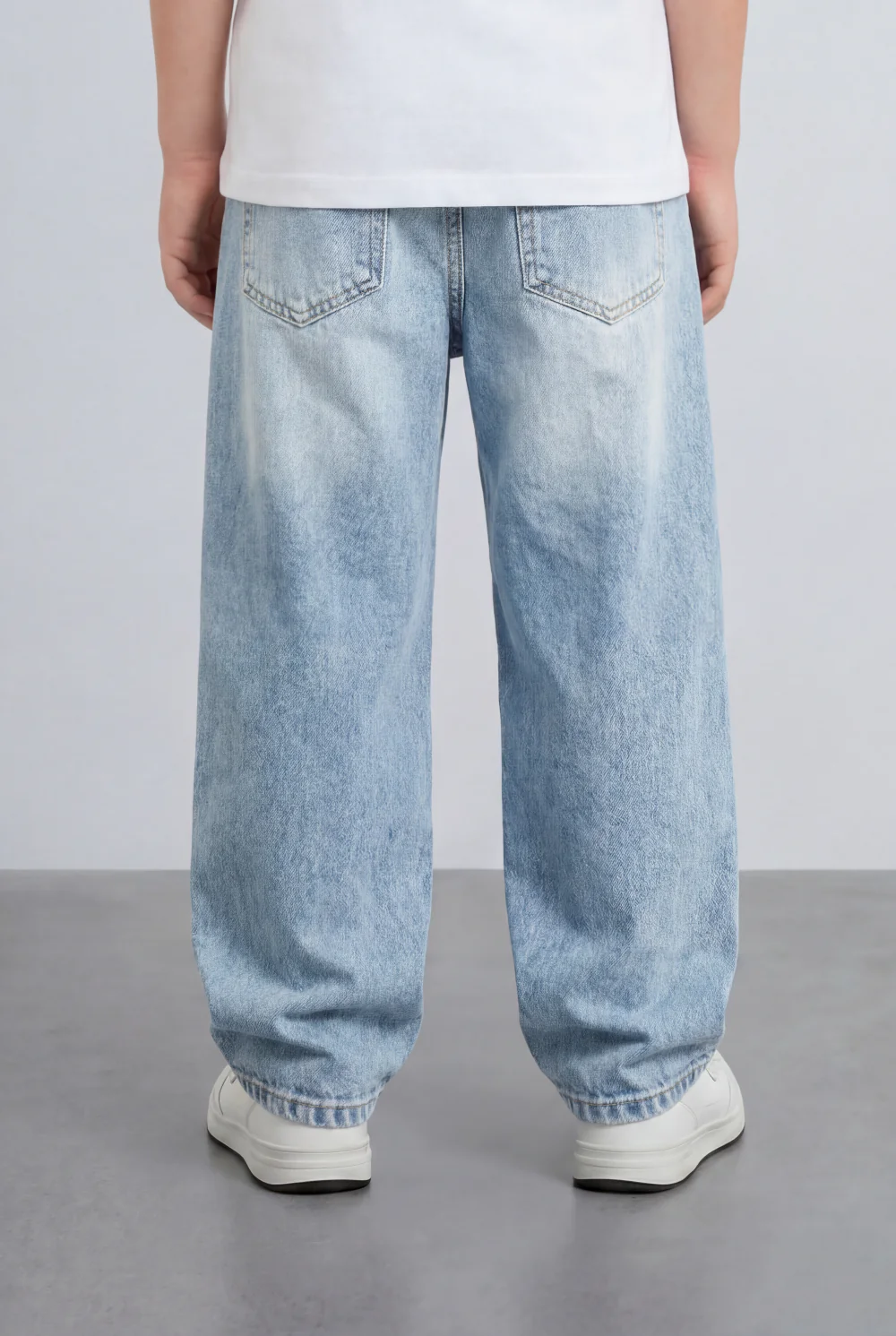Boy's Tomato Store Boyfriend Denim Pants Elastic Waist Draw Cord Detail Classic Five Pocket Style Soft Washed Fabric - Image 10