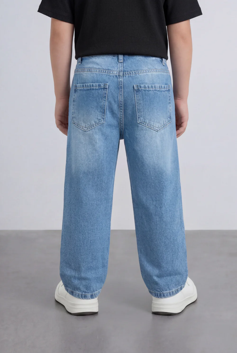 Boy's Tomato Store Boyfriend Denim Pants Mid Rise Flow Washed Vintage Finish - Image 14