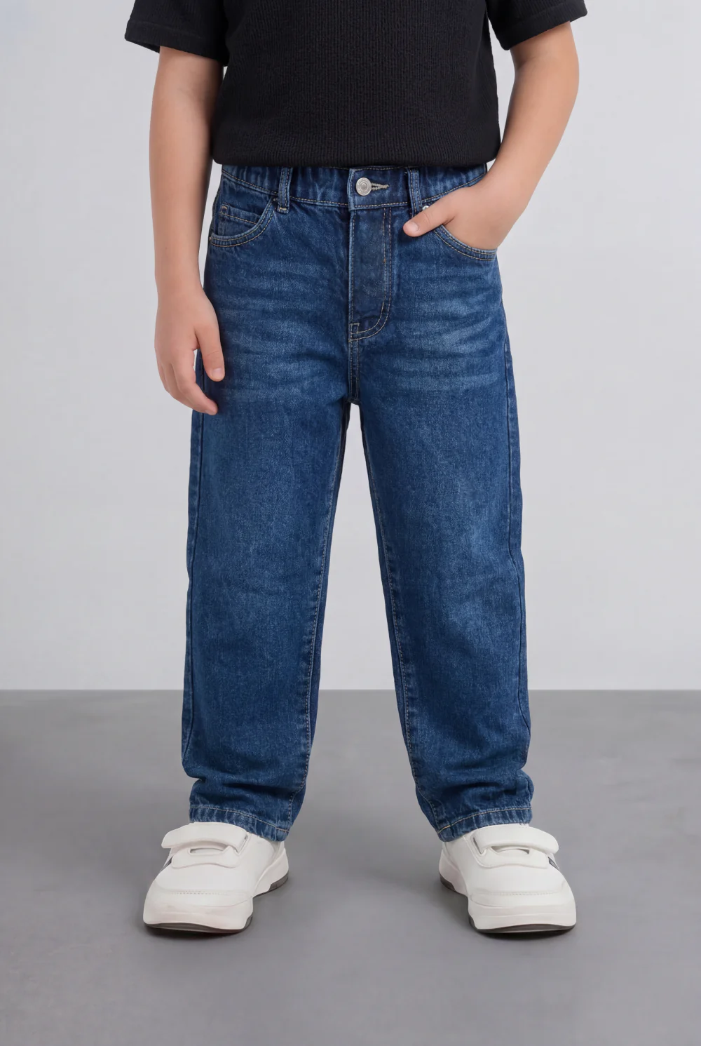 Boy's Tomato Store Boyfriend Denim Pants Mid Rise Flow Washed Vintage Finish - Image 17