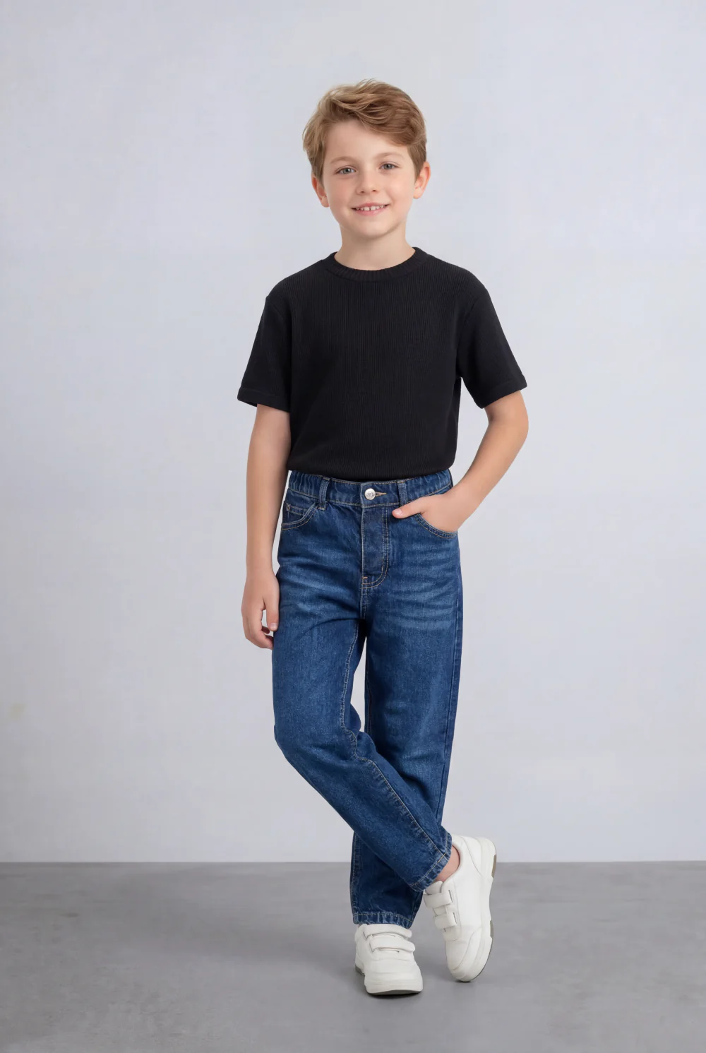 Boy's Tomato Store Boyfriend Denim Pants Mid Rise Flow Washed Vintage Finish - Image 19