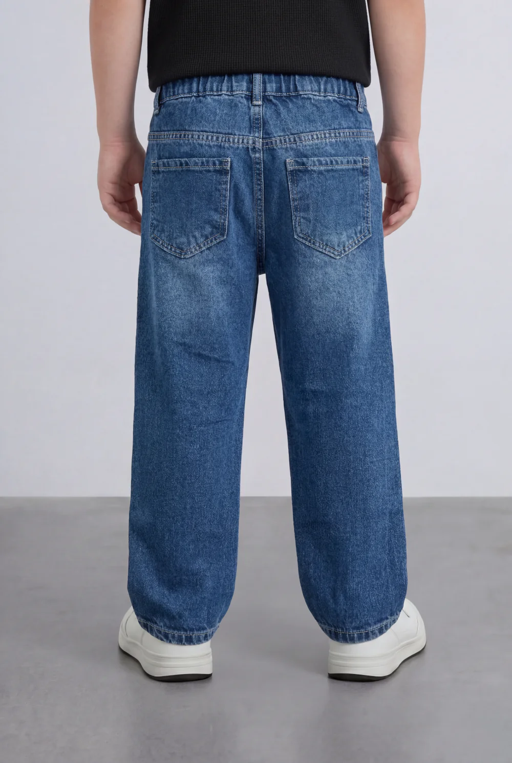 Boy's Tomato Store Boyfriend Denim Pants Mid Rise Flow Washed Vintage Finish - Image 22