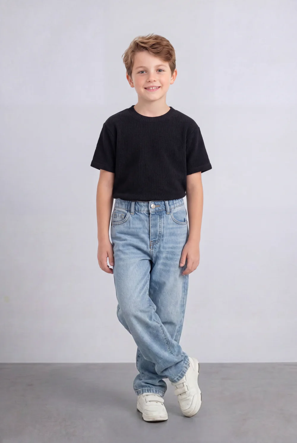 Boy's Tomato Store Boyfriend Denim Pants Mid Rise Flow Washed Vintage Finish - Image 27