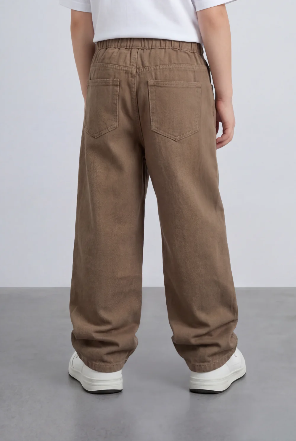Boy's Tomato Store Boyfriend Jens Pants Elastic Waist Draw Cord Detail Side Utility Pockets - Image 18