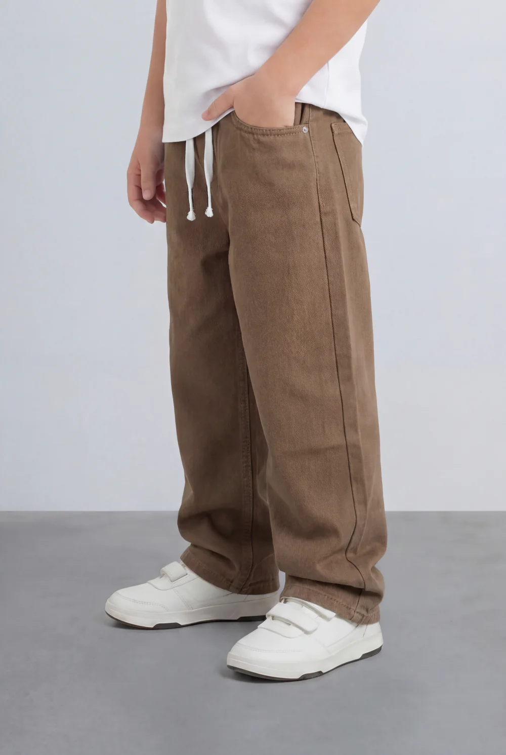 Boy's Tomato Store Boyfriend Jens Pants Elastic Waist Draw Cord Detail Side Utility Pockets - Image 20