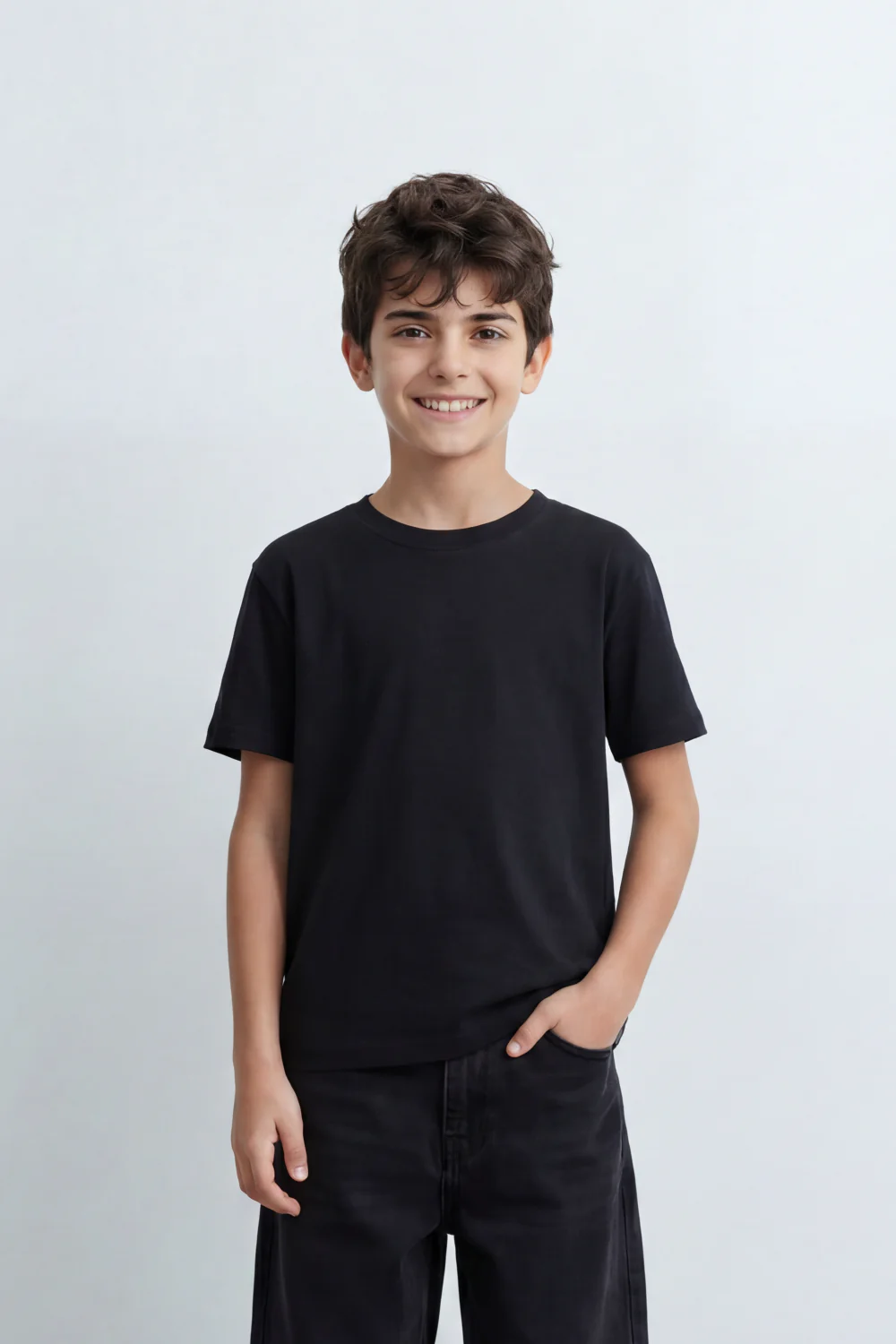 Boy's Tomato Store Debris Burst T-Shirt Made From Soft Cotton Knit Fabric Featuring Large Back Typography Print Distressed Speckle Splash Artwork