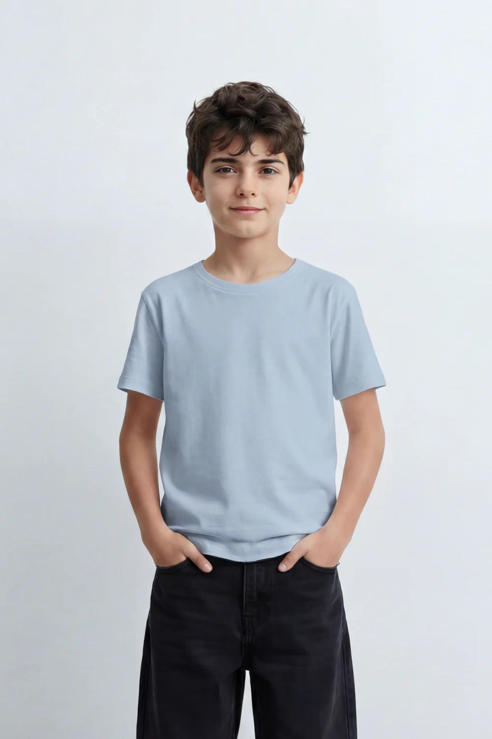 Boy's Tomato Store Debris Burst T-Shirt Made From Soft Cotton Knit Fabric Featuring Large Back Typography Print Distressed Speckle Splash Artwork - Image 9