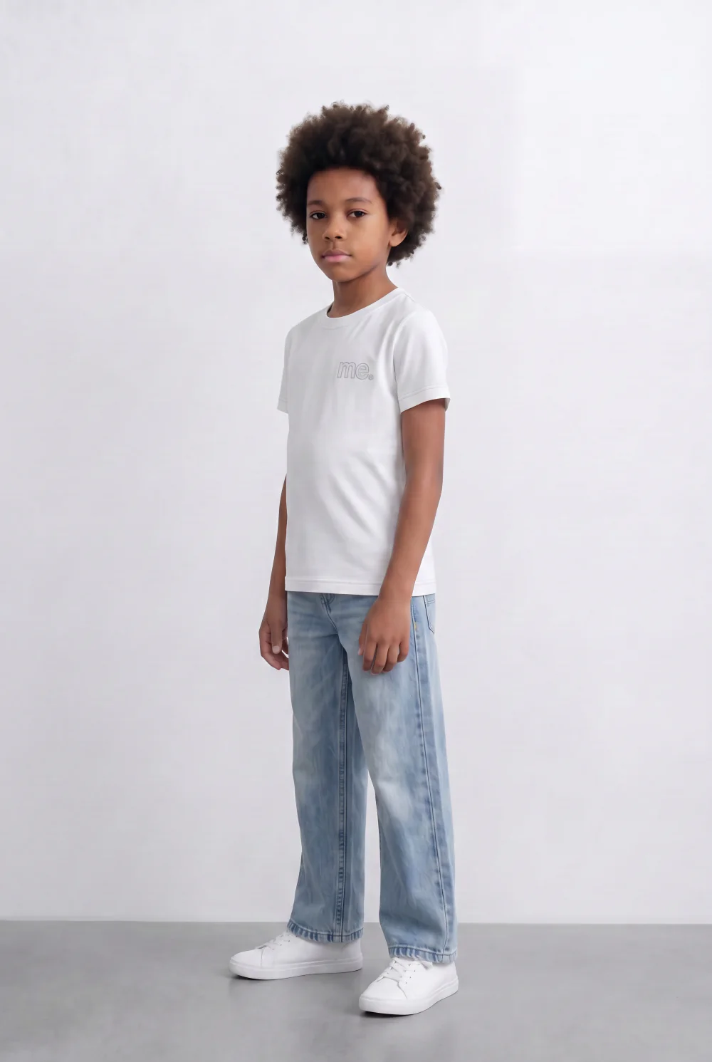 Boy's Tomato Store Embroidered Logo T-Shirt Tonal Chest Detail Minimal Everyday Design - Image 11