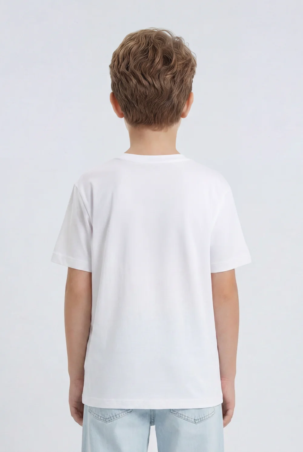 Boy's Tomato Store Graphic T-Shirt Clean Front Look Center Text Print - Image 10