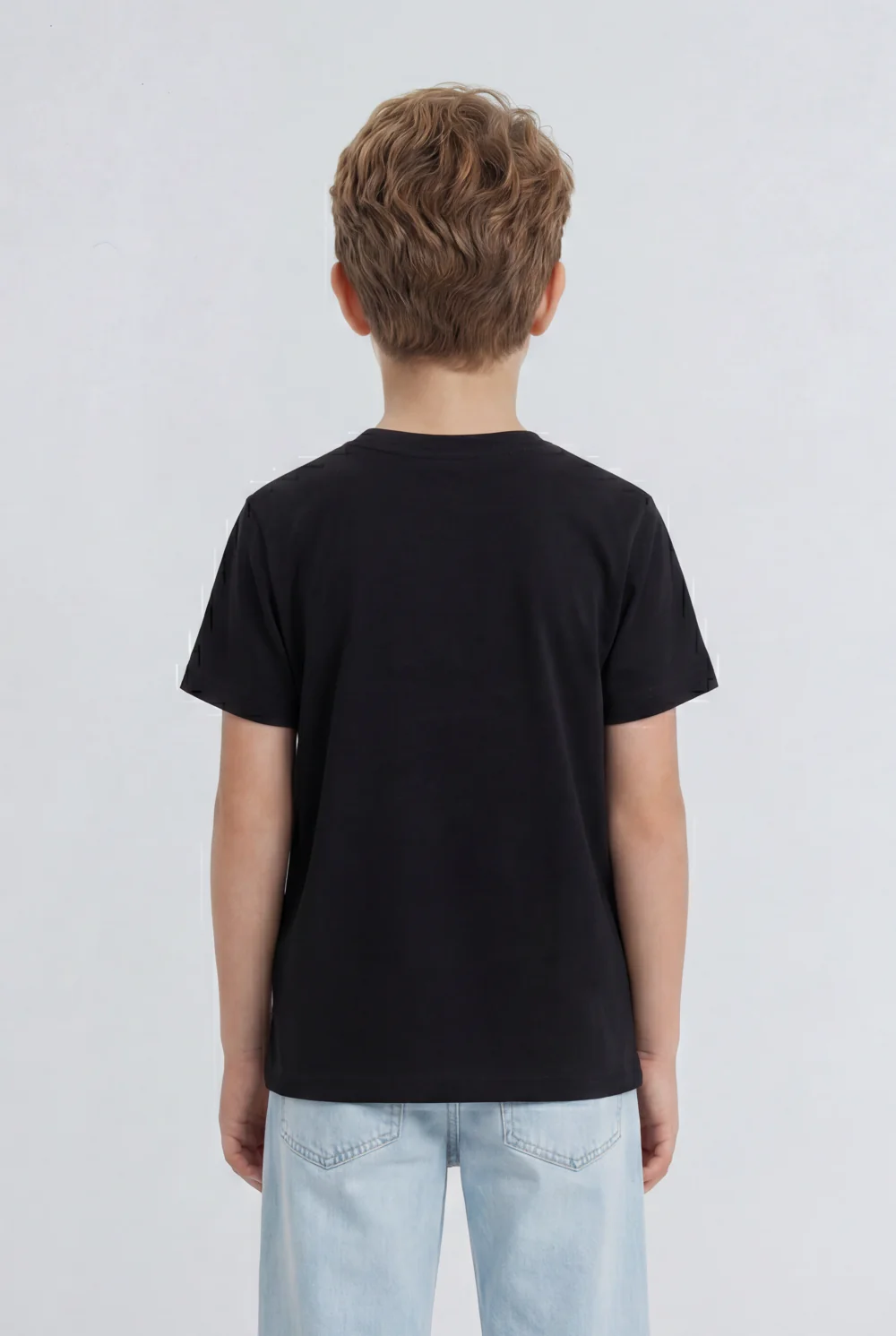 Boy's Tomato Store Graphic T-Shirt Clean Front Look Center Text Print - Image 2
