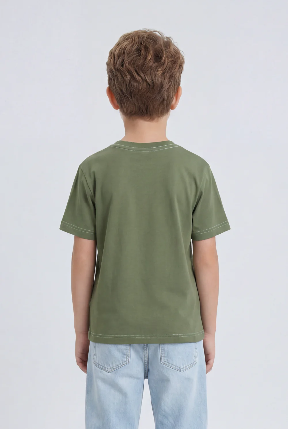 Boy's Tomato Store Graphic T-Shirt Clean Front Look Center Text Print - Image 6