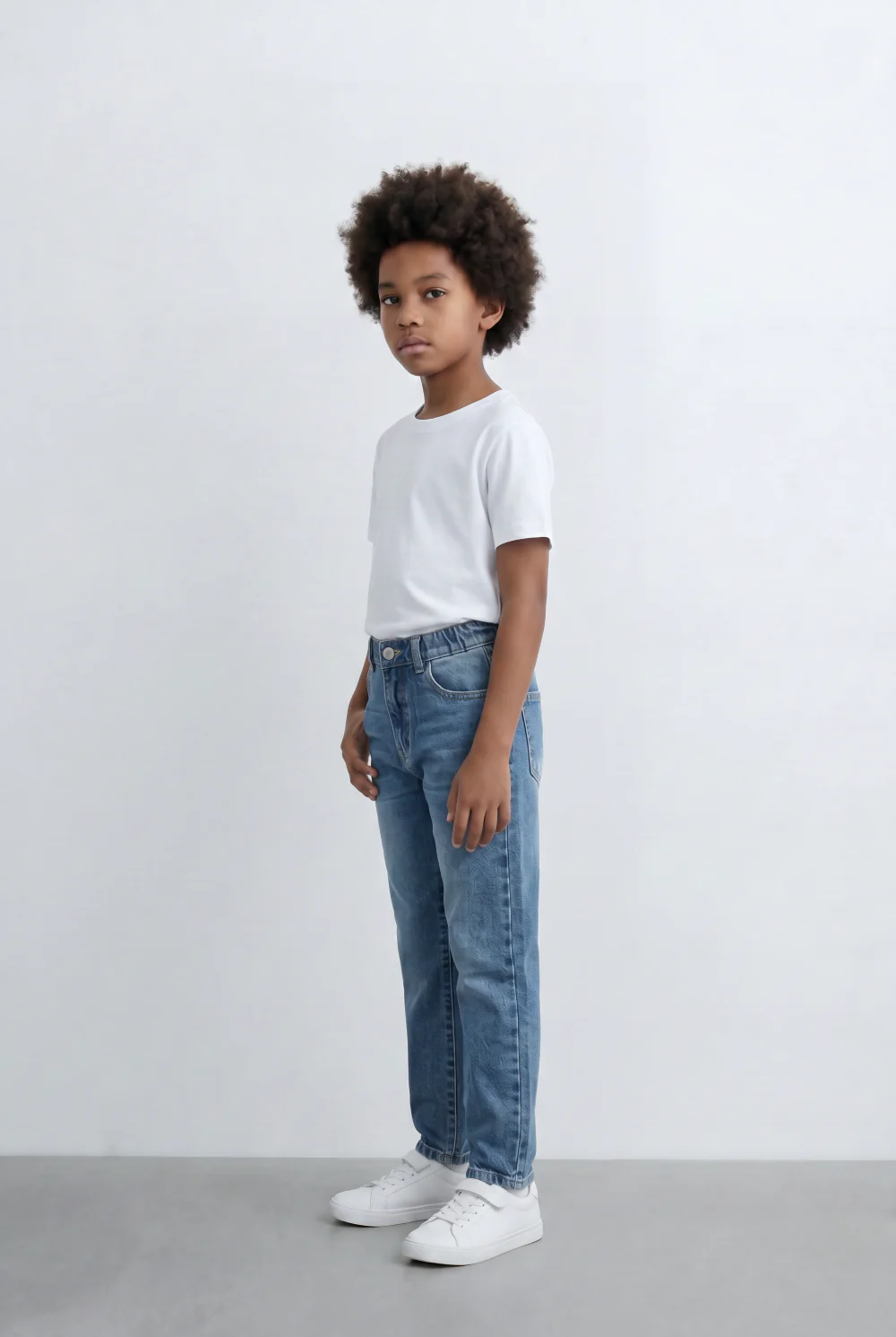 Boy's Tomato Store Jeans Denim Boyfriend Pants With Five Pockets - Image 10
