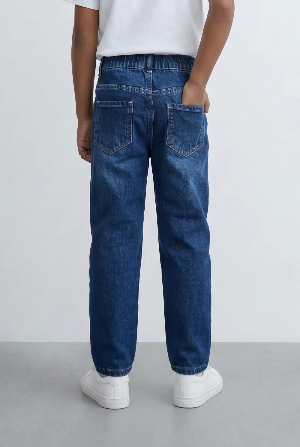 Boy's Tomato Store Jeans Denim Boyfriend Pants With Five Pockets - Image 14