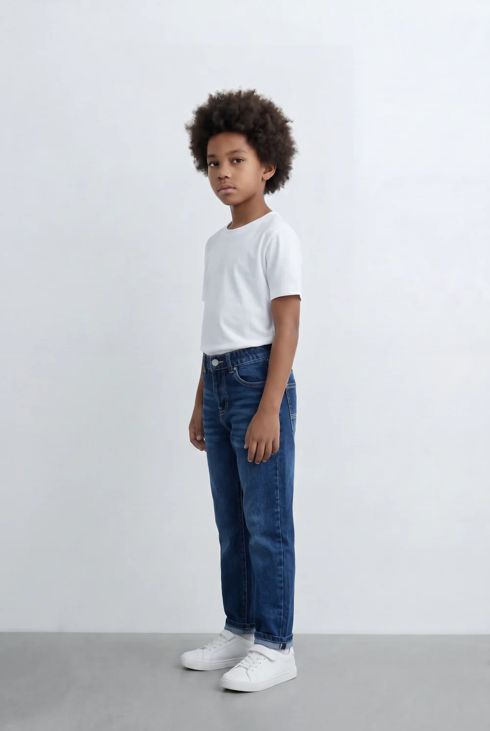 Boy's Tomato Store Jeans Denim Boyfriend Pants With Five Pockets - Image 16