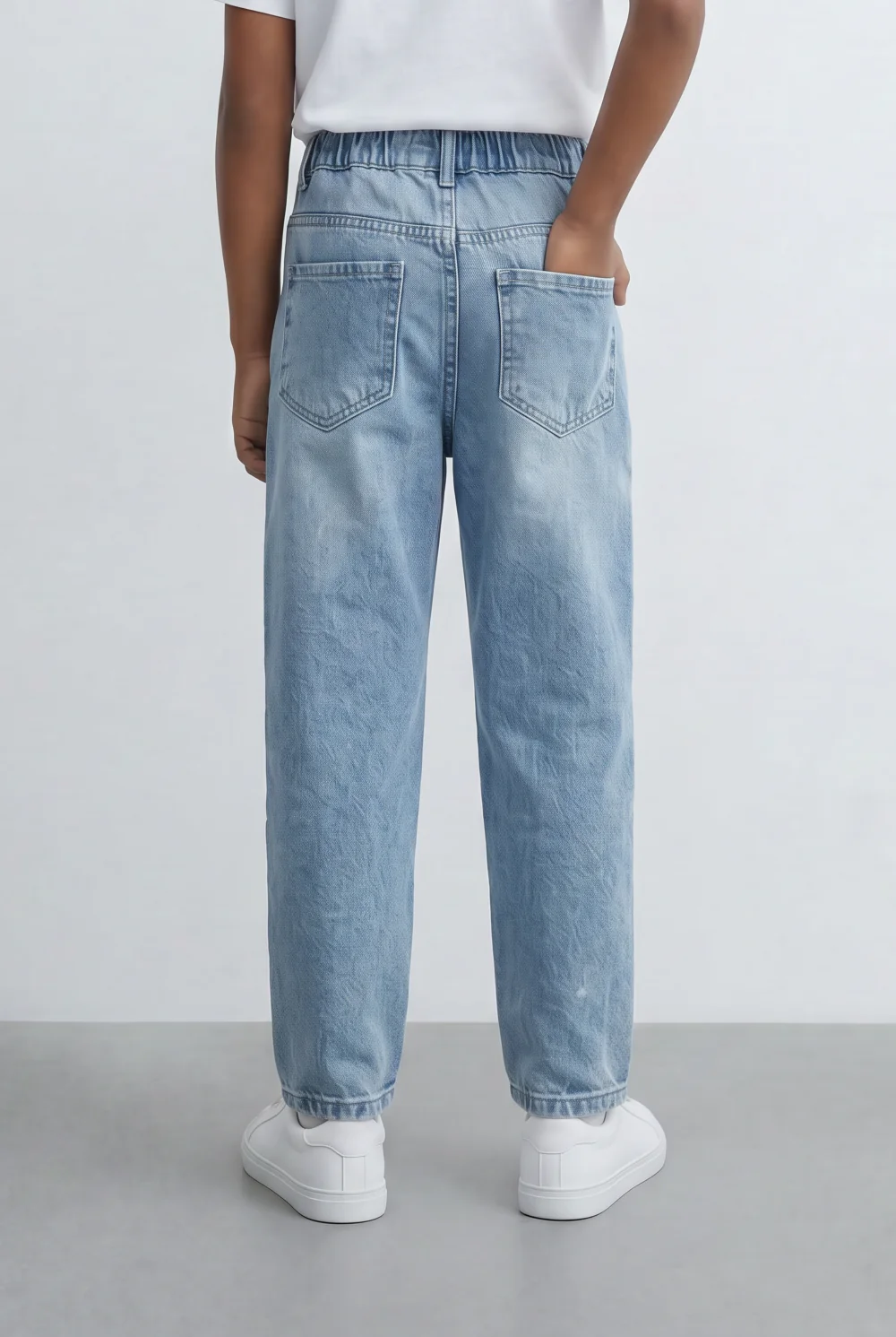 Boy's Tomato Store Jeans Denim Boyfriend Pants With Five Pockets - Image 18