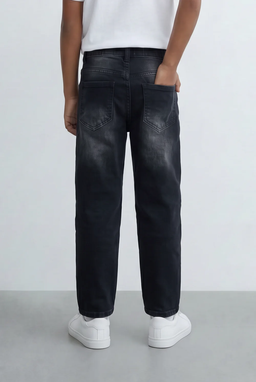 Boy's Tomato Store Jeans Denim Boyfriend Pants With Five Pockets - Image 2