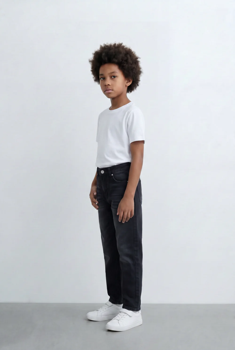 Boy's Tomato Store Jeans Denim Boyfriend Pants With Five Pockets - Image 4