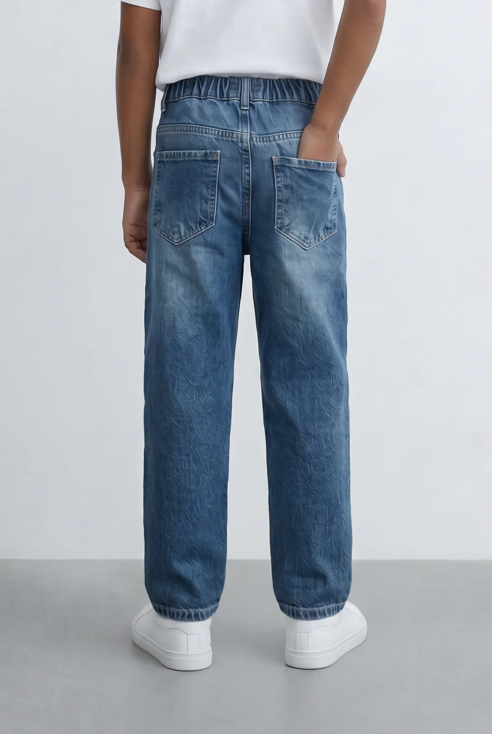 Boy's Tomato Store Jeans Denim Boyfriend Pants With Five Pockets - Image 8