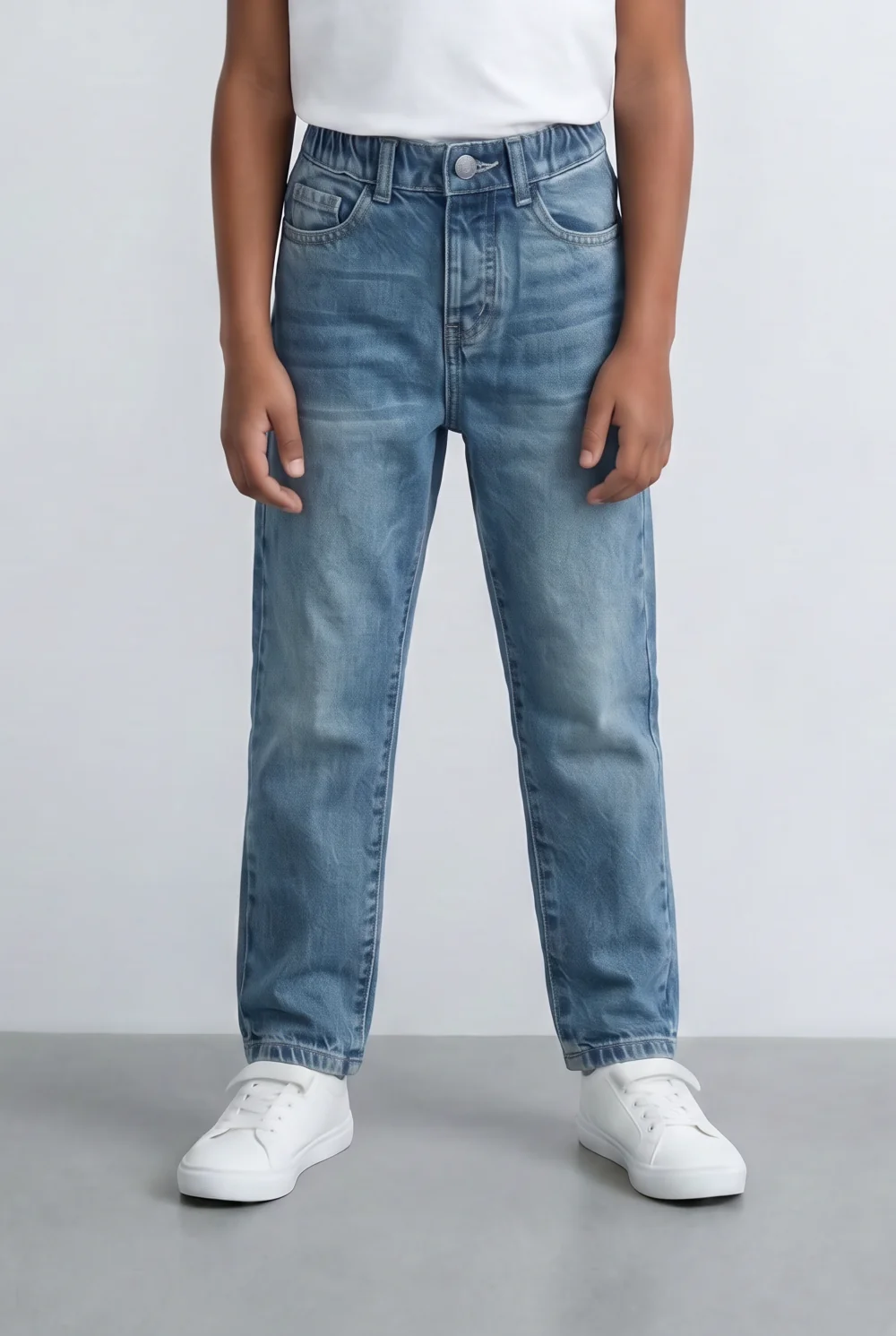 Boy's Tomato Store Jeans Denim Boyfriend Pants With Five Pockets - Image 9