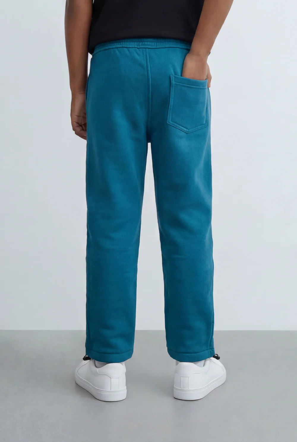 Boy's Tomato Store Jogger Sweatpants Contrast Side Piping Elastic Waistband Melton Regular Fit - Image 14