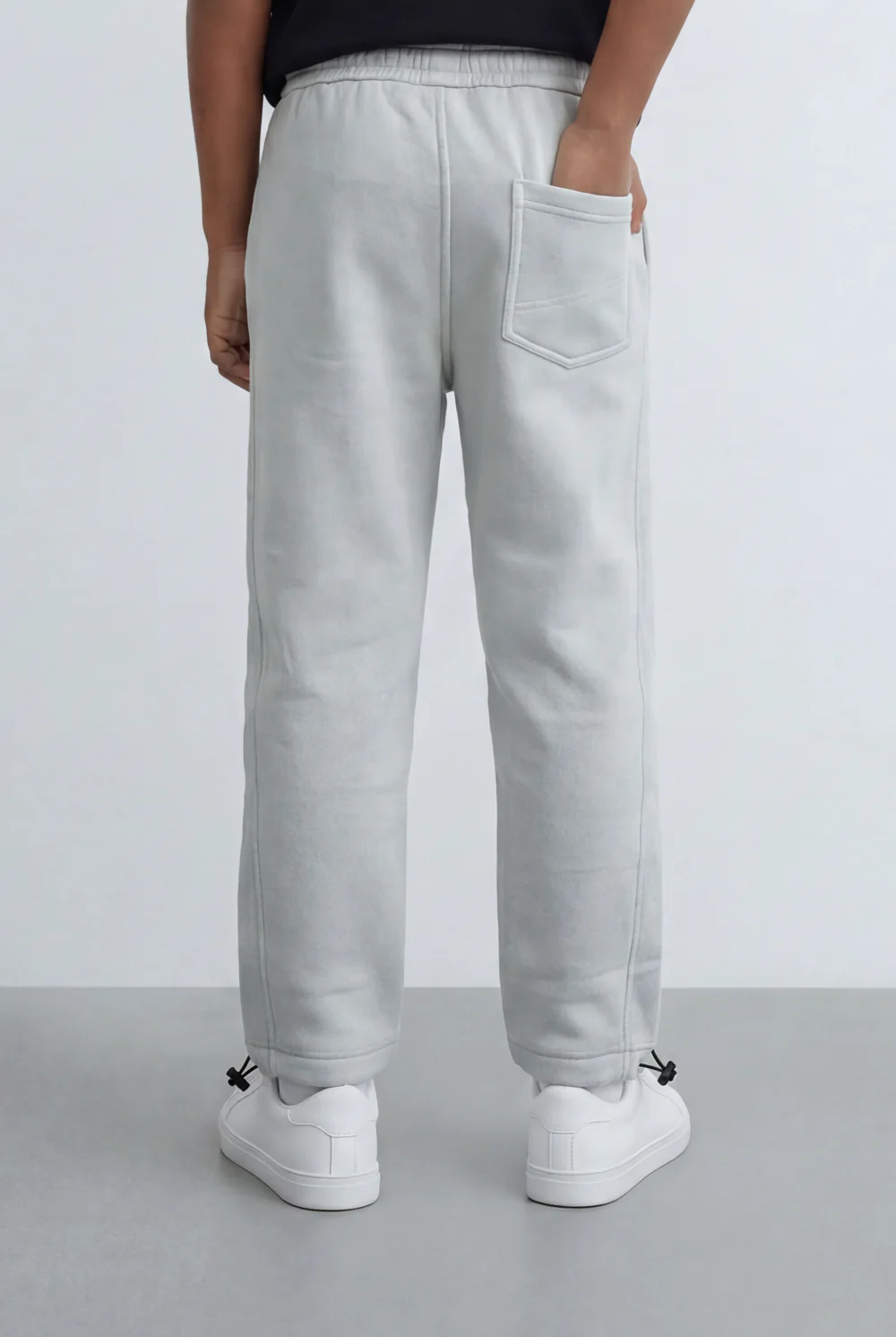 Boy's Tomato Store Jogger Sweatpants Contrast Side Piping Elastic Waistband Melton Regular Fit - Image 18