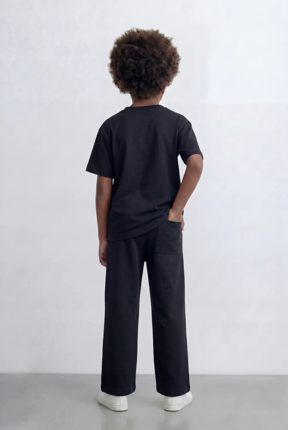 Boy's Tomato Store Monochrome Co-Ord Set Bold Front Graphic Slim Fit Outfit - Image 2