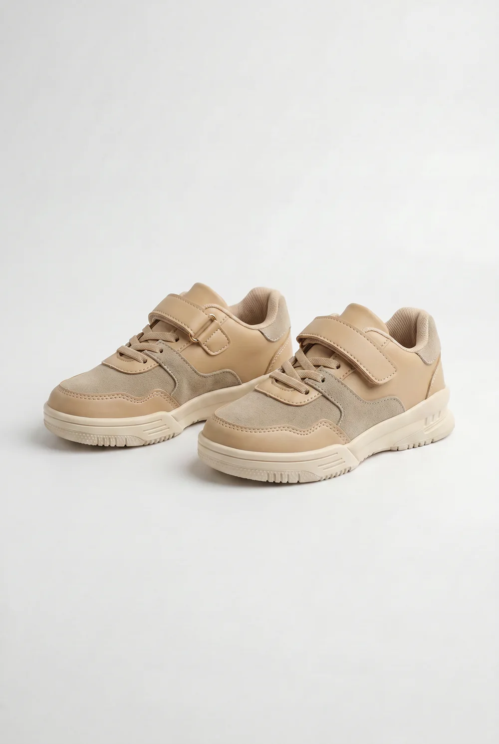 Boy's Tomato Store Strap Sneaker Easy Hook And Loop Closure Lace Detail Shoes - Image 12