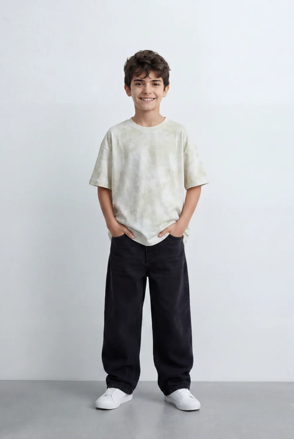 Boy's Tomato Store T-Shirt Cloud Wash Oversized Soft All Over Washed Effect - Image 7