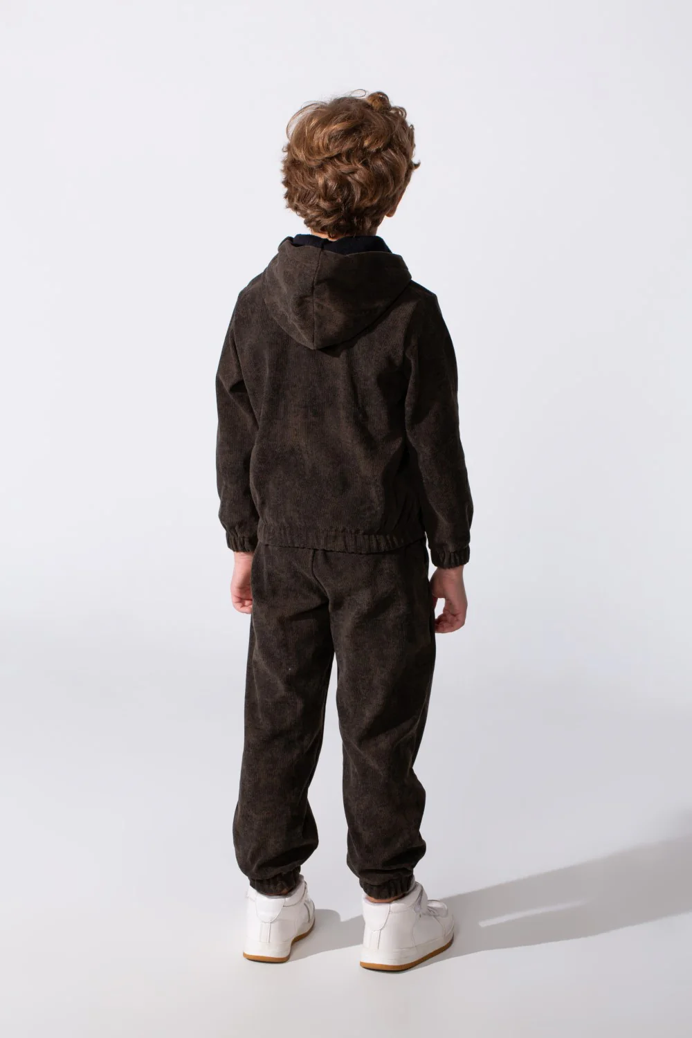 Boy's Tomato Store Two Piece Set Zip-Up Hooded Chest Pockets Elasticated Cuffs And Waistband Textured Fabric Outfit - Image 10