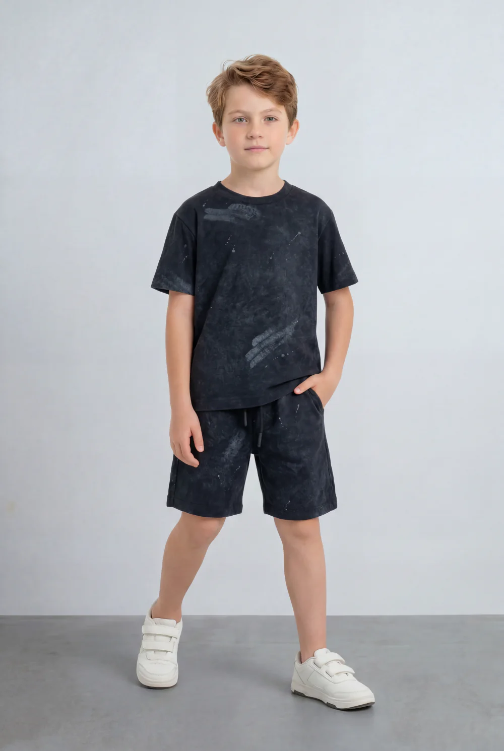 Boy's Tomato Store Acid Wash Effect Set Outfit