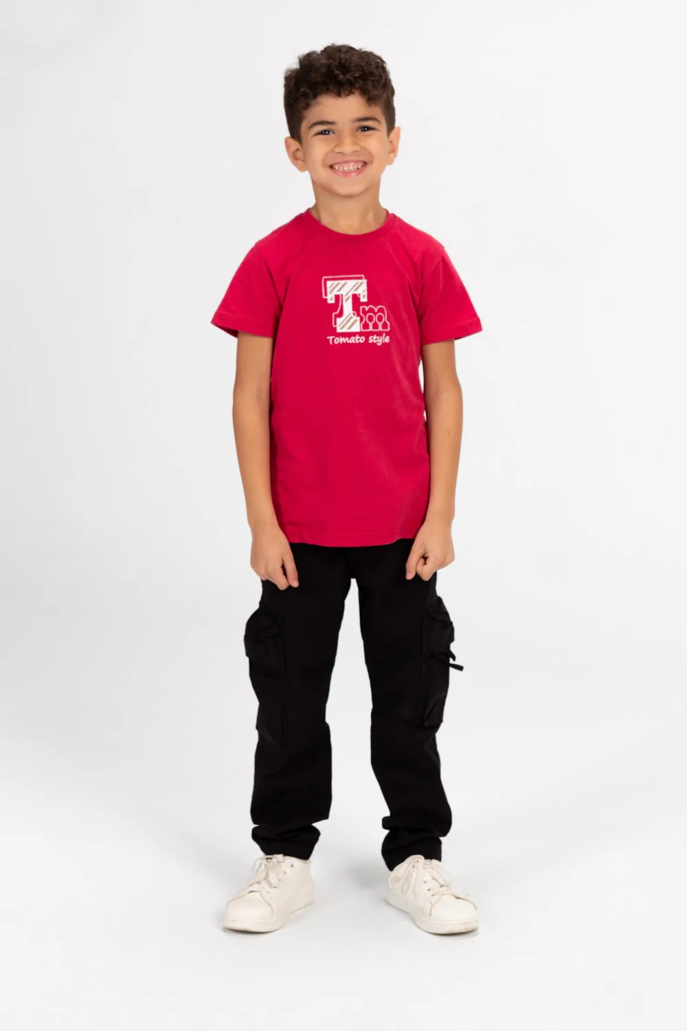 Boy's Tomato Style Print Half Sleeve T-shirt - Image 12