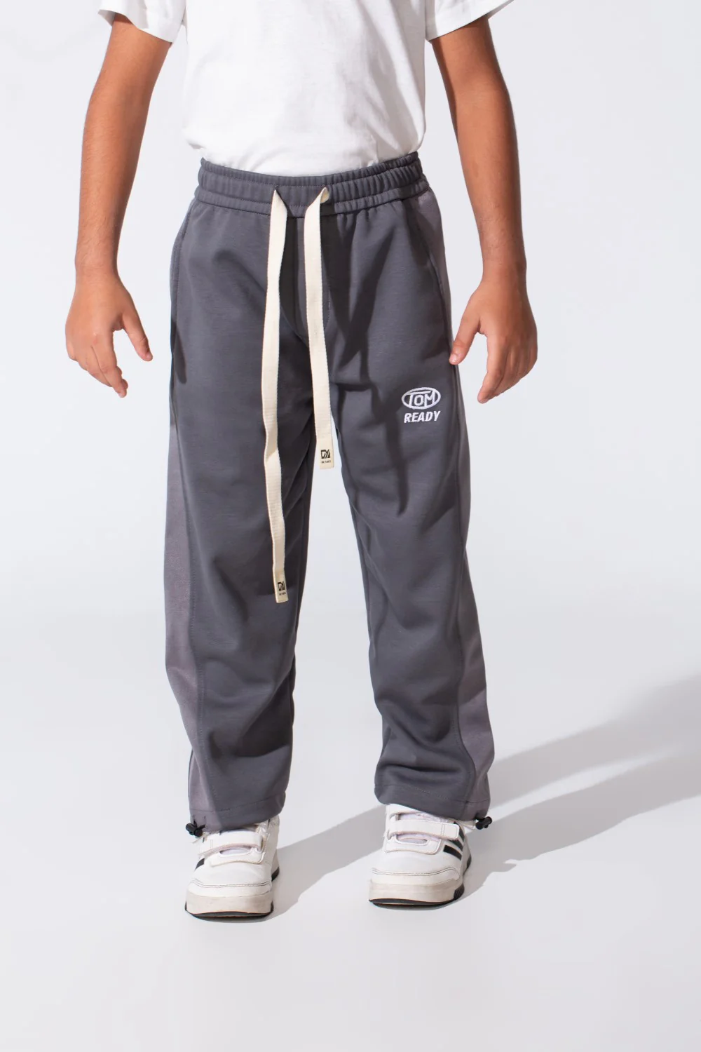 Boy's Tomato Sweatpants With Elastic Waistband And Drawstring - Image 13