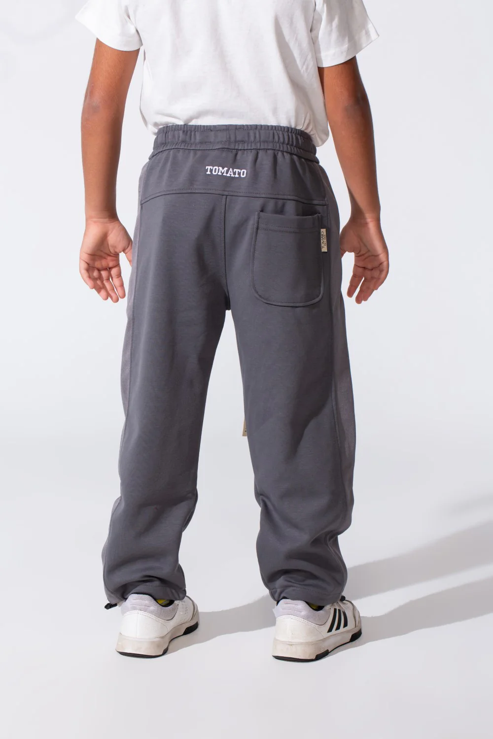 Boy's Tomato Sweatpants With Elastic Waistband And Drawstring - Image 14