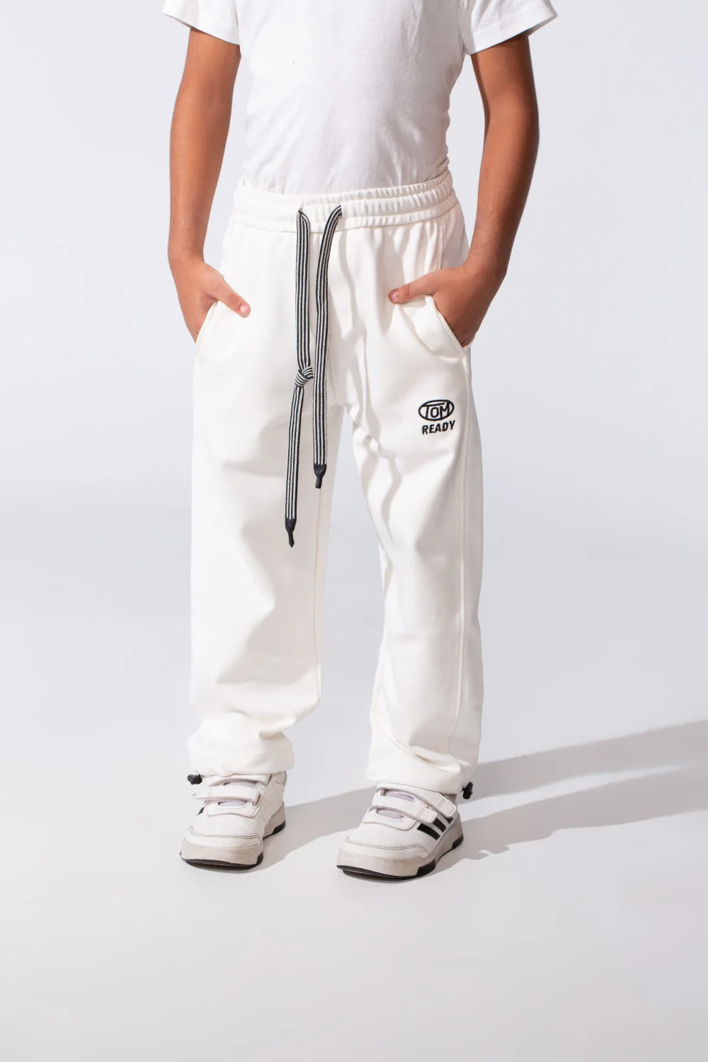 Boy's Tomato Sweatpants With Elastic Waistband And Drawstring - Image 17