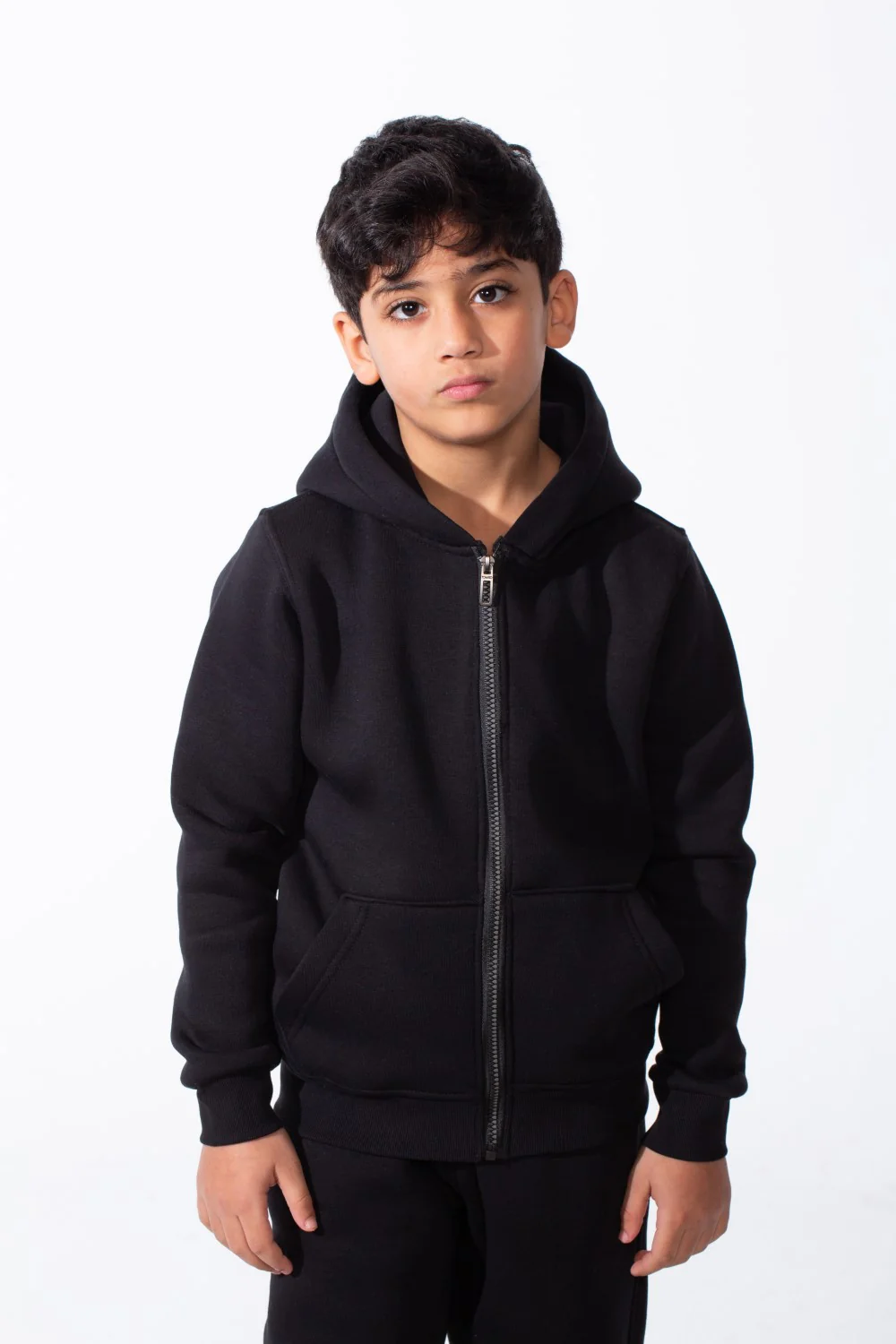 Boy's Tracksuit Front Zipper Split Pockets Stylish Cozy Everyday Look Oversize Outfit - Image 8